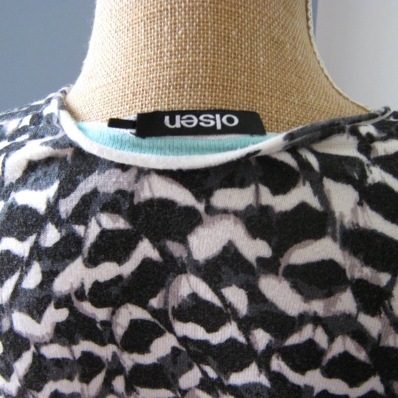 Sigrid Olsen Feather Print Sweater - Picture 3 of 4